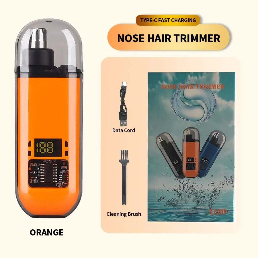 2 In 1 Electric Portable Ear And Nose Hair Trimmer Clipper 2024 Professional Painless Portable Eyebrow For Men - The Comfort Corner