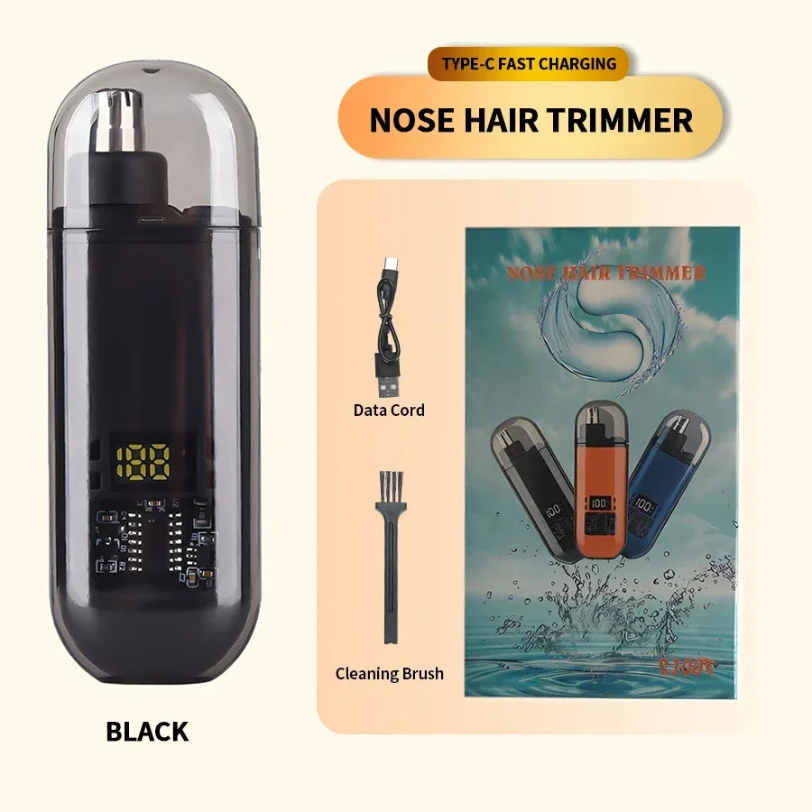 2 In 1 Electric Portable Ear And Nose Hair Trimmer Clipper 2024 Professional Painless Portable Eyebrow For Men - The Comfort Corner