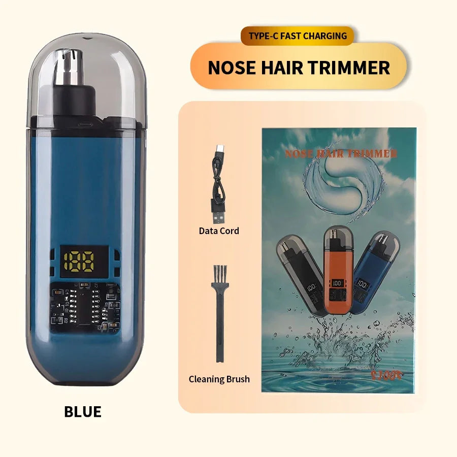2 In 1 Electric Portable Ear And Nose Hair Trimmer Clipper 2024 Professional Painless Portable Eyebrow For Men - The Comfort Corner