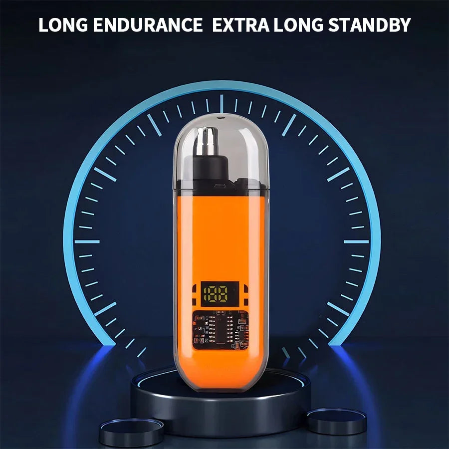 2 In 1 Electric Portable Ear And Nose Hair Trimmer Clipper 2024 Professional Painless Portable Eyebrow For Men - The Comfort Corner