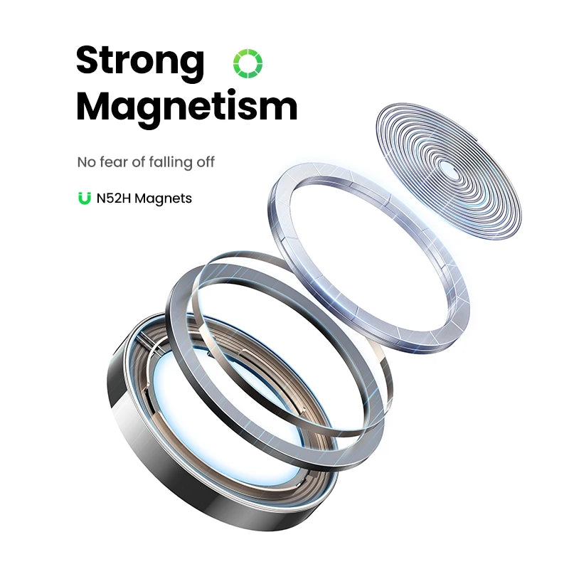 UGREEN 3-In-1 Mfi 15W MAX Magnetic Wireless Charger Stand Qi2 Charging for Iphone 16 Pro Max/Airpods 4 for Magsafe Fast Charger