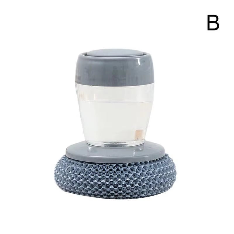Kitchen Soap Dispensing Dishwashing Tool Brush Easy Use Scrubber Wash Clean Tool Soap Dispenser Brush Kitchen Cleaning Tool