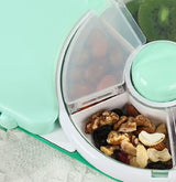 Rotating Lunch Box, Portable Children'S Snack Rotating Fruit Plate When Going Out