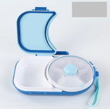 Rotating Lunch Box, Portable Children'S Snack Rotating Fruit Plate When Going Out